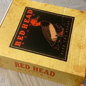 Red head mens rubber boots